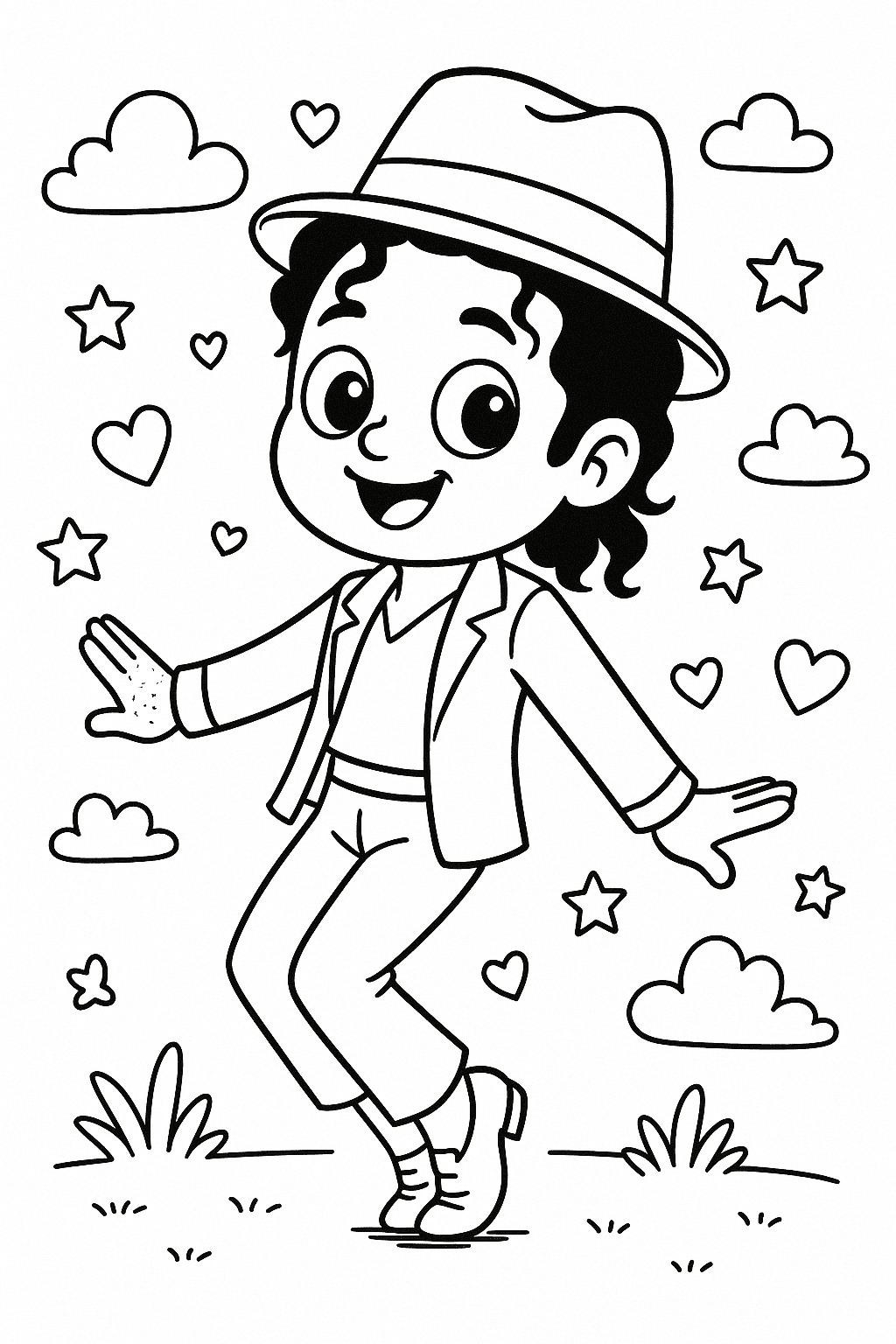 Michael Jackson doing a toe stand