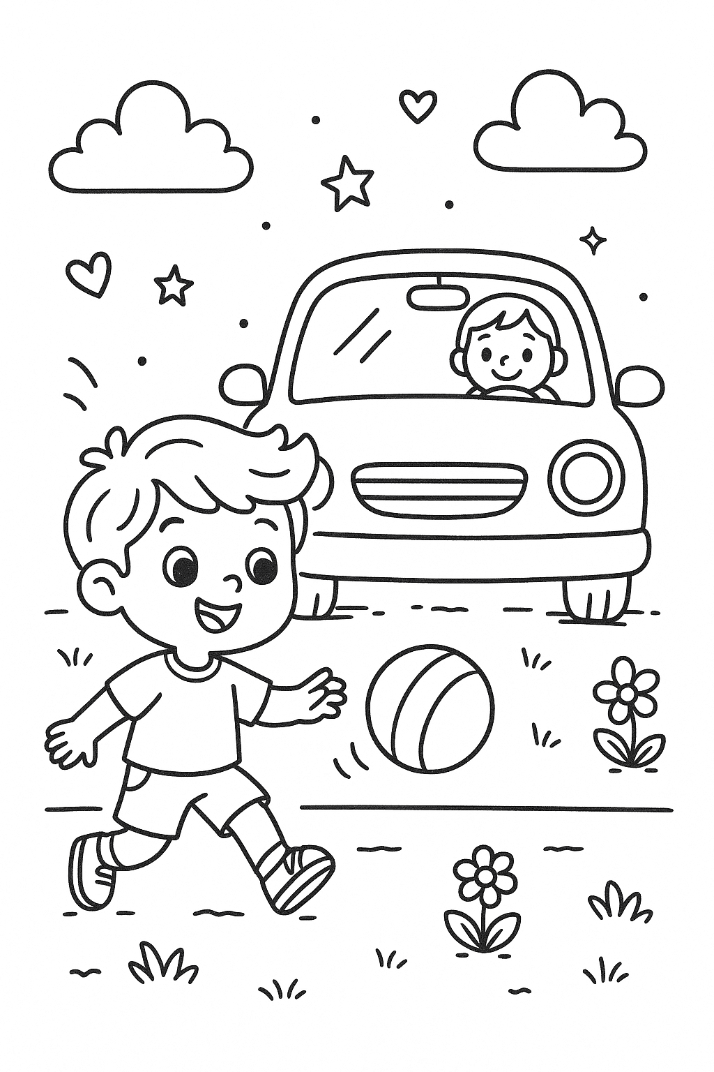 je veux 3 images qui illustrent le bon et le mauvais comportement dans la rue par exemple un enfant qui joue devant une voiture ,une fille qui traverse sur le passage piétons,