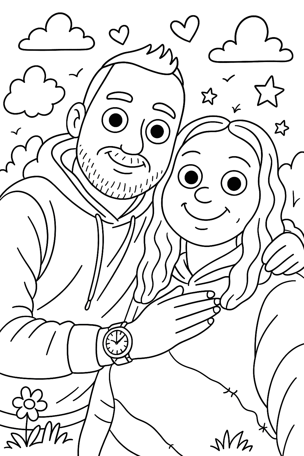 Un couple qui pose pour une photo