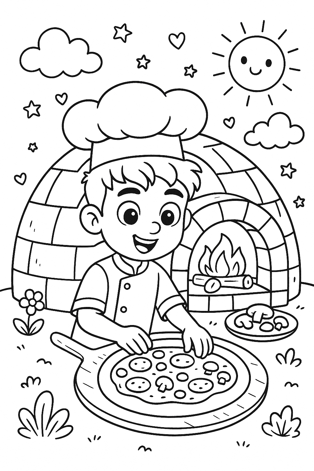 Lamine yamal fais des pizza dans un igloo