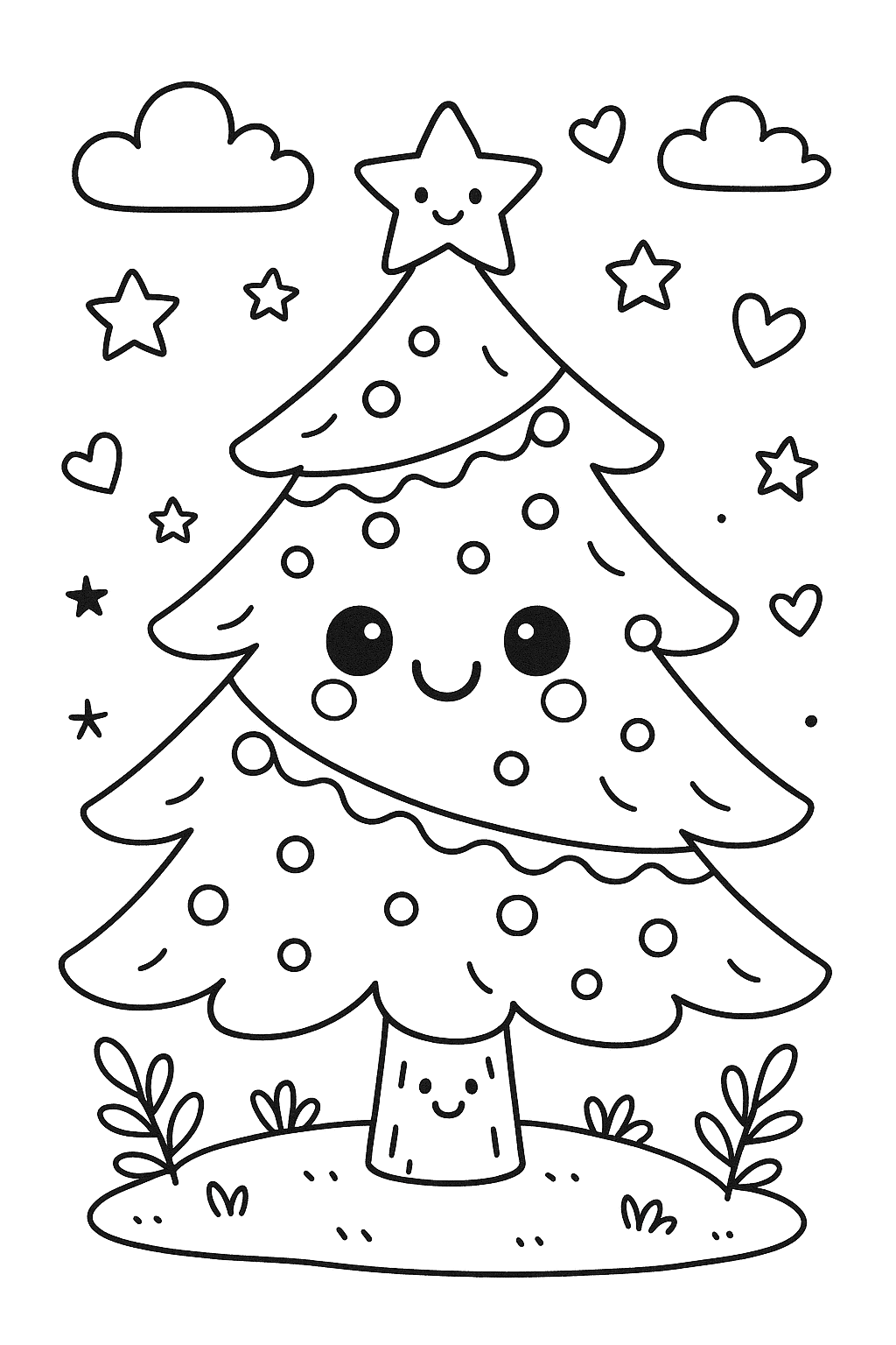 Un sapin de Noël à décorer