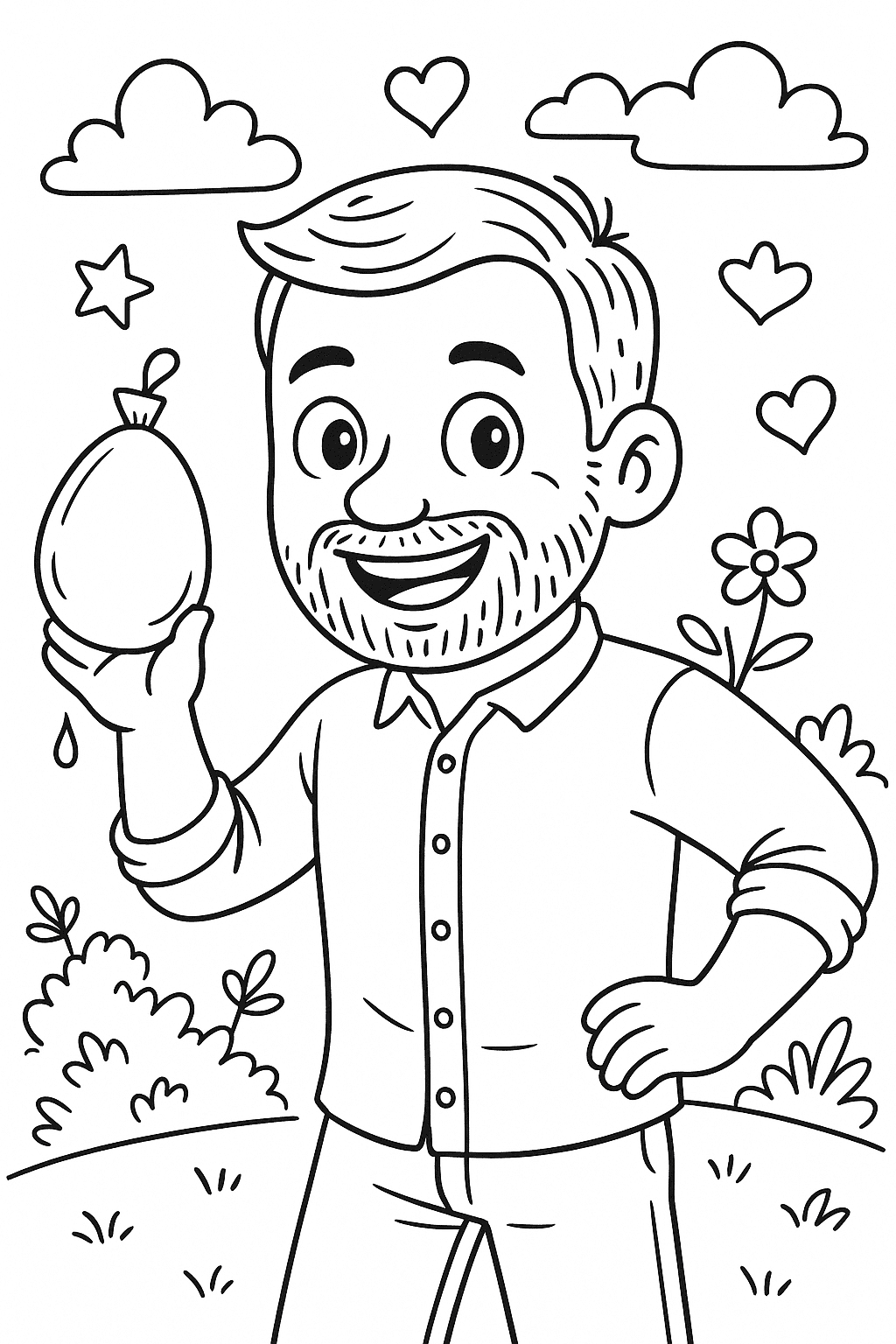 Entrain de jouer avec des ballons à eau